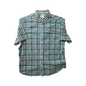 The Oxford Shirt XL Blue Multicolor Short-Sleeve Button-Down Shirt